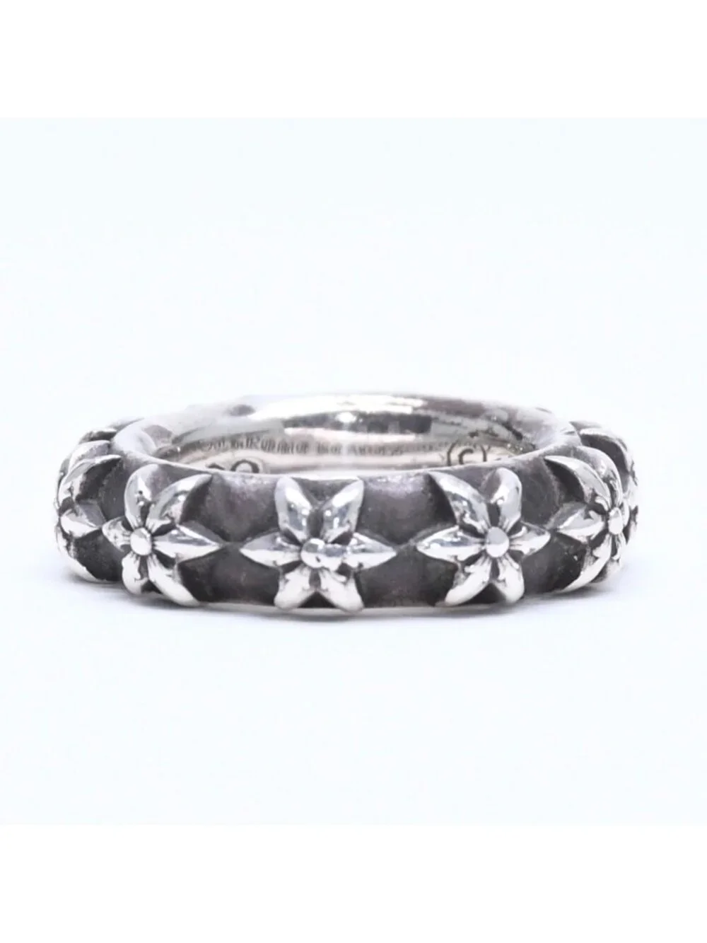Chrome Hearts Star Band Ring 925 Sterling Silver